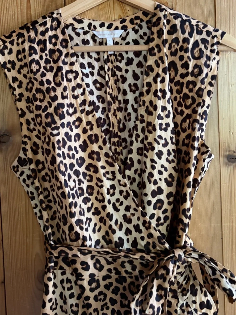 Rebecca Taylor Spring Leopard Wrap Dress